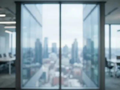 Office window headshot background