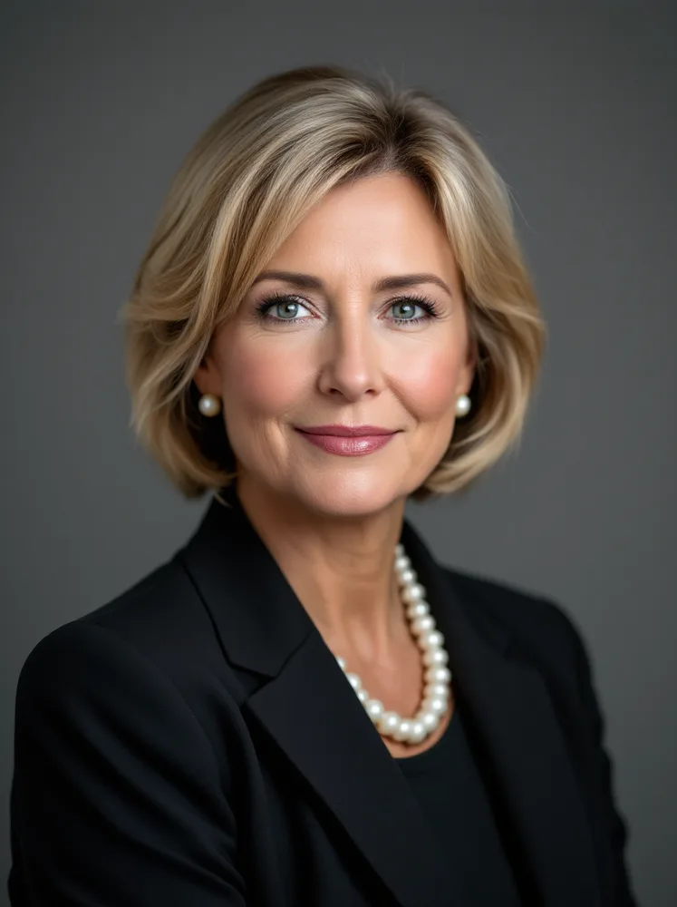 attorney headshot example, neutral studio