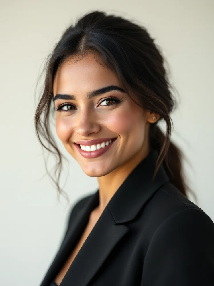 AI CV photo: graduate application: formal but not stiff