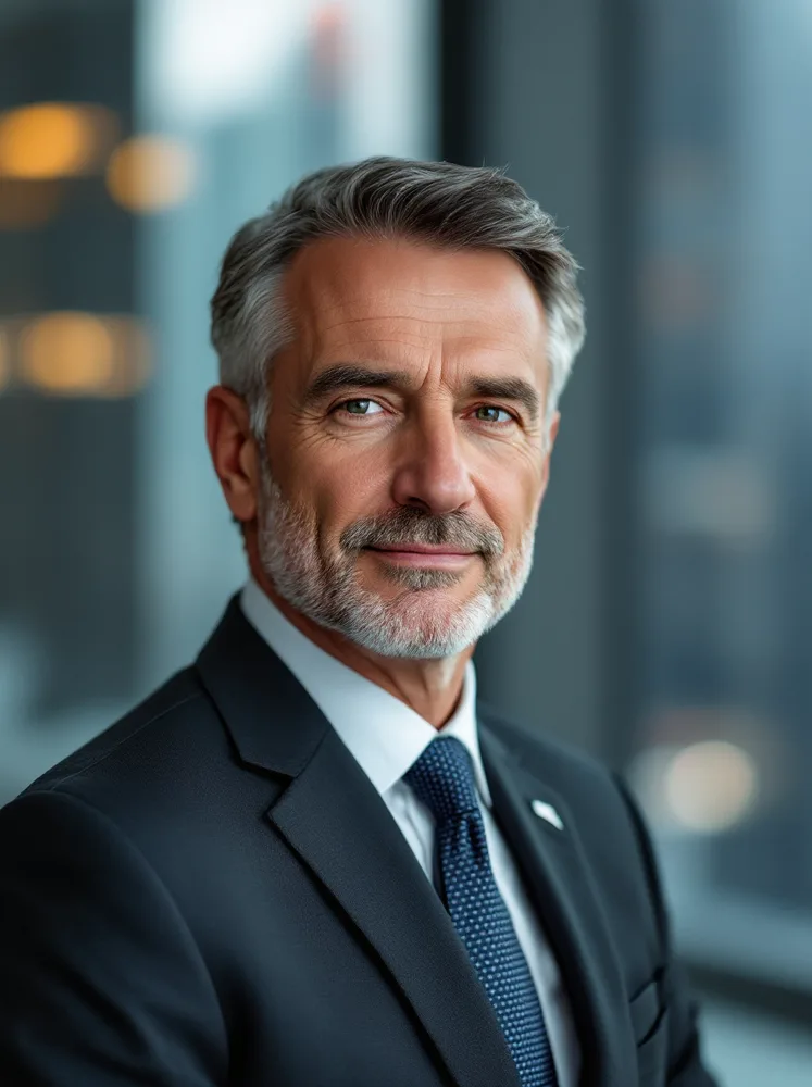 AI executive headshot: the same setting, CEO register
