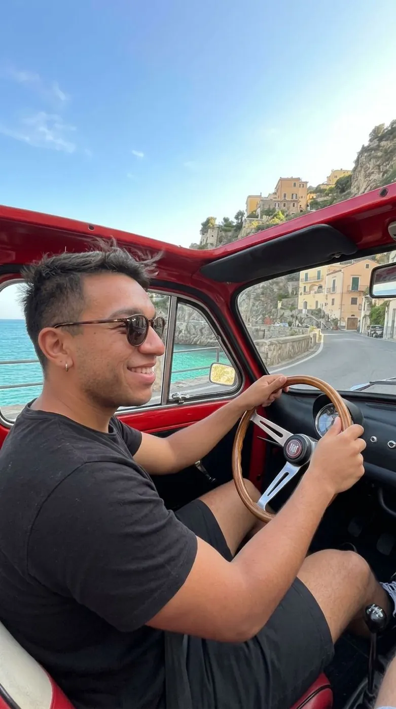 Nano Banana 2 scene: fiat amalfi