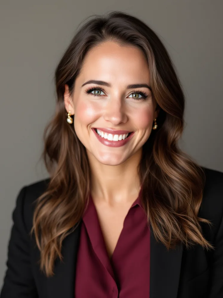 AI interview photo: career-change application, confident register