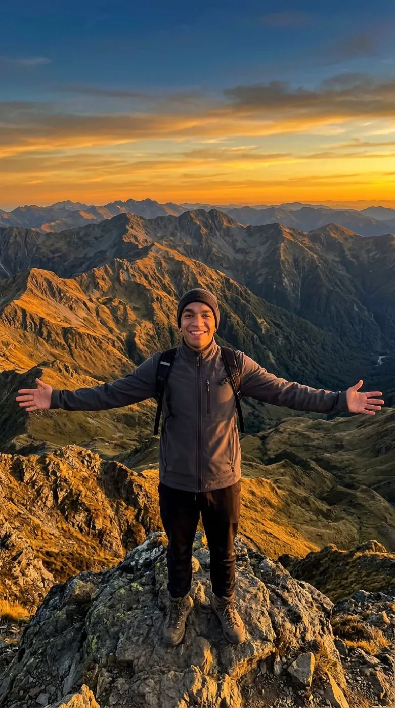 Nano Banana 2 example: mountain summit