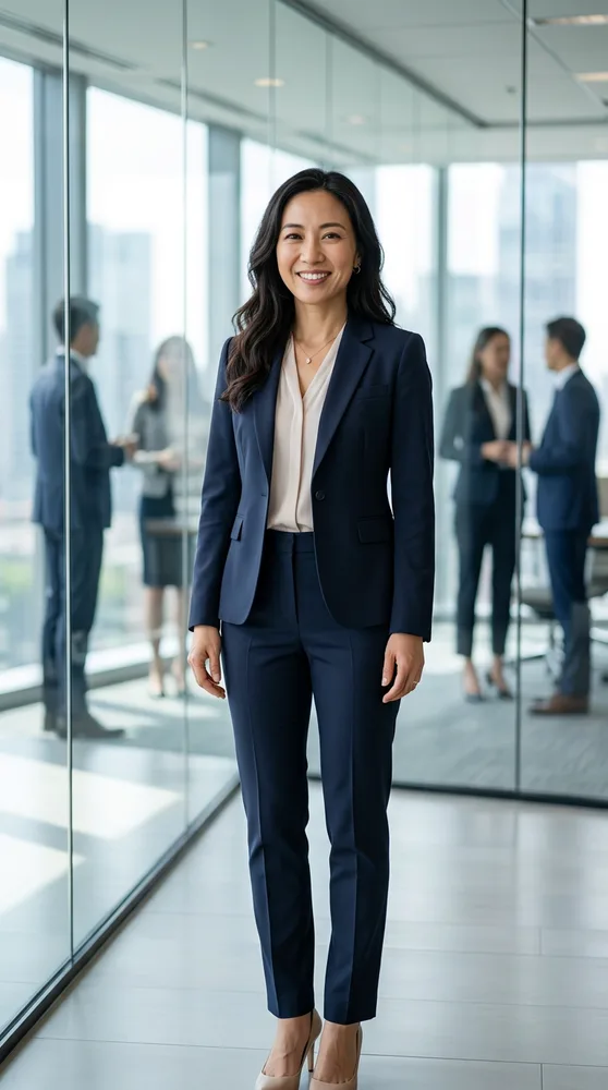 Example AI CV photo generated by renza