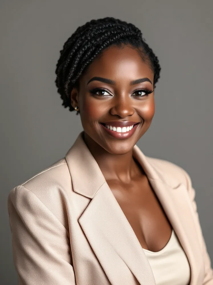 AI professional headshot: soft studio light, no shadows under the eyes